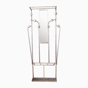 French Art Deco Polished Aluminum Coat Stand, 1940s-SY-1740349