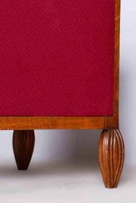 French Art Deco Red Chair in Beech, 1930s-WHY-1734317