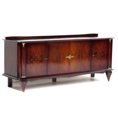 French Art Deco Rosewood and Walnut Sideboard by Jules Leleu, 1930s-UBE-1343826