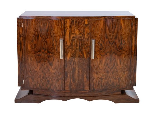 French Art Deco Sideboard in Caucasian Walnut with Sliding Fittings, 1930s-CXC-1752447