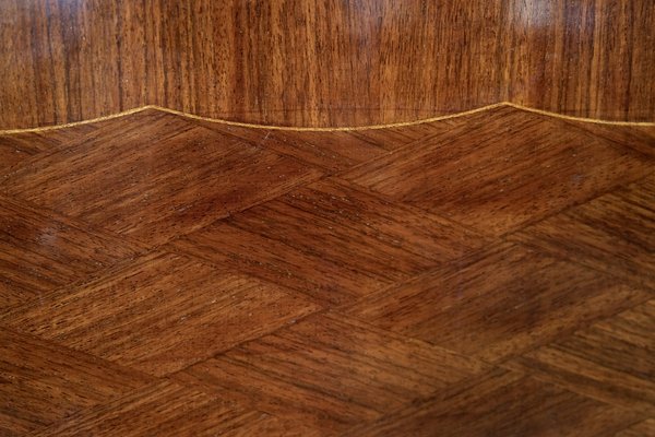 French Art Deco Sideboard with Marquetry and Brass Fittings, 1940s-CXC-1824425