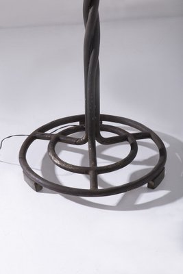 French Art Deco Style Cast Iron Lamp, 1940-RCE-1792275