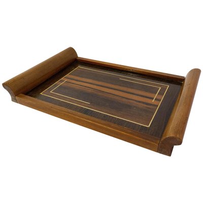 French Art Deco Tray in Inlaid Lemon Wood, 1930s-RIU-694413