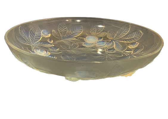 French Art Deco Verlys Opalescent Glass Bowl, 1930s-UCH-1721397