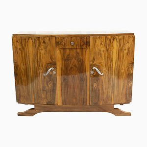 French Art Deco Walnut Veneer Sideboard-WFJ-1047021