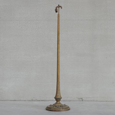 French Art Deco Wood and Gilt Metal Floor Lamp-JRP-1020329