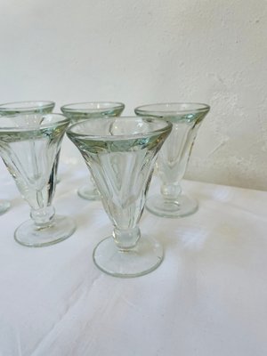 French Art Nouveau Absinthe Glasses, 1920s, Set of 6-RZY-1724150