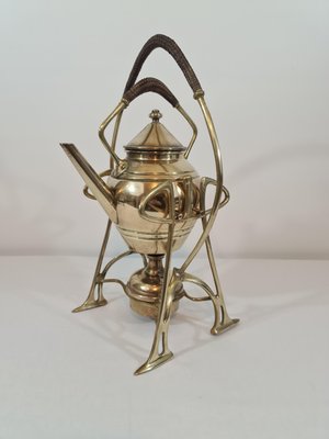 French Art Nouveau Brass Samovar, 1890s-DOA-2041791