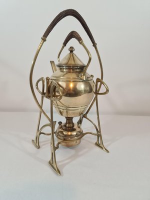 French Art Nouveau Brass Samovar, 1890s-DOA-2041791