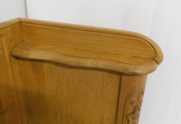 French Art Nouveau Corner Shelves in Oak-RIU-820565