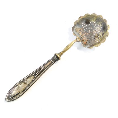 French Art Nouveau Silver Absynthe Spoon, 1900s-BKO-1800613