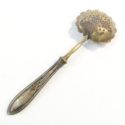 French Art Nouveau Silver Absynthe Spoon, 1900s-BKO-1800613