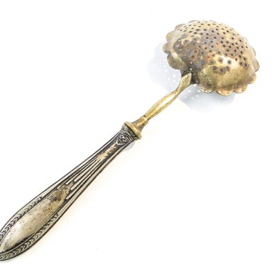 French Art Nouveau Silver Absynthe Spoon, 1900s-BKO-1800613