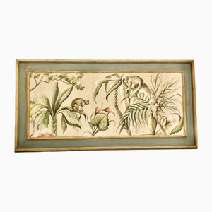 French Artist, Jungle Mural, 1950s, Oil on Canvas-RFP-2033430