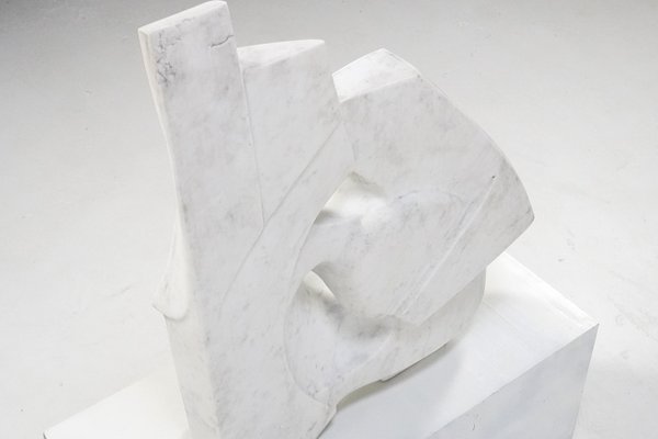 French Artist, Large Abstract Organic Sculpture, 1970s, Marble-TEA-2040258