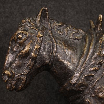 French Artist, Large Donkey Sculpture, 20th Century, Bronze-RP-1773197