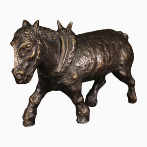 French Artist, Large Donkey Sculpture, 20th Century, Bronze-RP-1773197