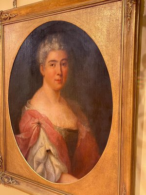 French Artist, Portrait of Noblewoman, 18th Century, Oil on Canvas, Framed-FLW-1402035