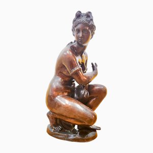 French Artist, Sculpture of Lady, 1800s, Bronze-GKV-1762407