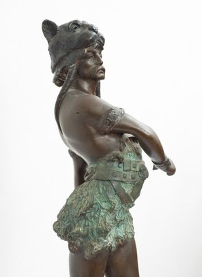 French Artist, Vercingetorix, Early 20th Century, Patinated Bronze Sculpture-KKK-1821629