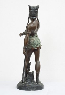 French Artist, Vercingetorix, Early 20th Century, Patinated Bronze Sculpture-KKK-1821629