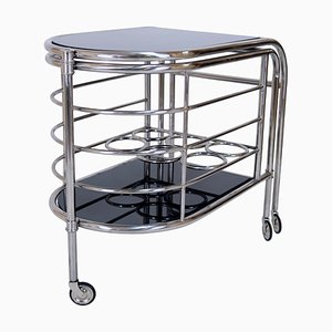 French Bar Cart in the Style of Jacques Adnet, 1990s-CXC-1229035