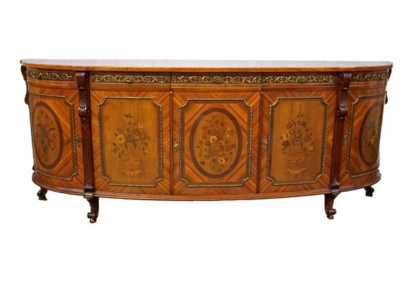 French Baroque Style Five-Door Sideboard, 1980s-IYX-2032374