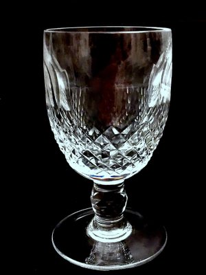 French Beaux-Art Style Ground Crystal Liqueur Glasses, 1920, Set of 6-QRS-1385435