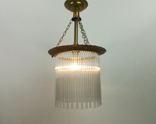 French Bedroom Hanging Lamp, 1920s-KDB-1417455