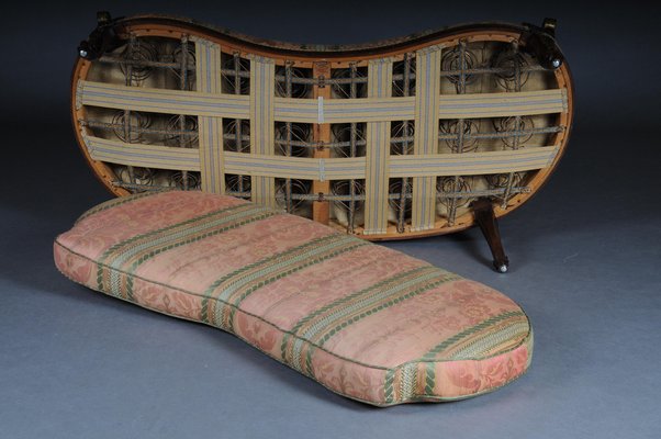 French Beechwood Canape Sofa & Armchairs, 1900s, Set of 3-FLW-1402248