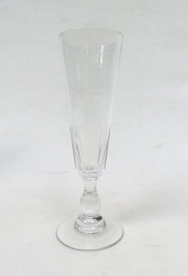 French Biedermeier Handblown Champagne Flutes, Set of 6-EY-1059246