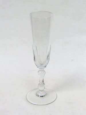 French Biedermeier Handblown Champagne Flutes, Set of 6-EY-1059246