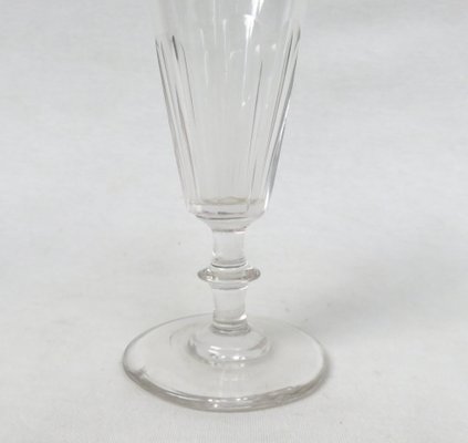 French Biedermeier Handblown Champagne Flutes, Set of 6-EY-1059246