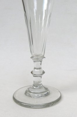 French Biedermeier Handblown Champagne Flutes, Set of 6-EY-1059246