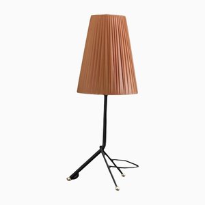 French Black & Red Tripod Table Lamp, 1950s-SY-1209340