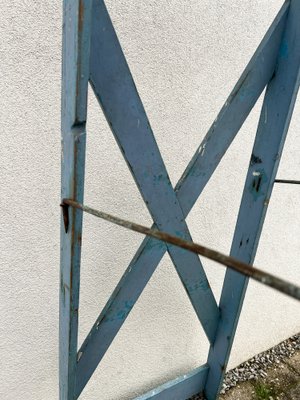 French Blue Painted Step Ladder, 1940s-WZZ-1754461