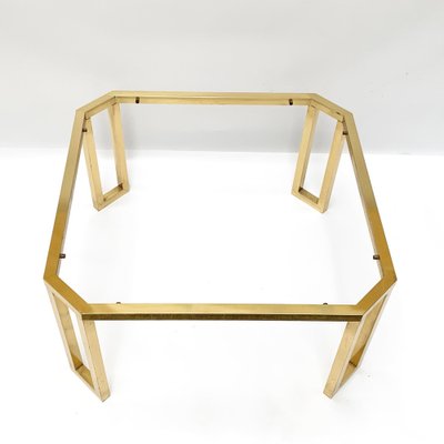 French Brass and Glass Octagonal Tables from Maison Jansen, 1970s-JDR-1126191