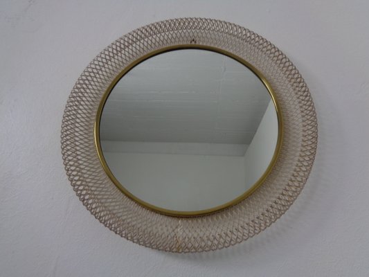 French Brass and Metal Mirror, 1960s-RDW-2041716