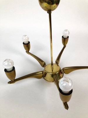 French Brass Chandelier, 1950s-BAF-763552