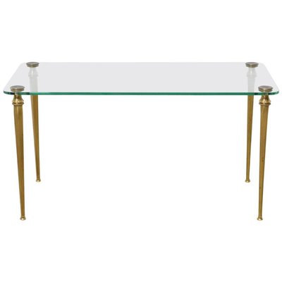 French Brass Coffee Table, 1970s-KL-620338