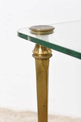 French Brass Coffee Table, 1970s-KL-620338