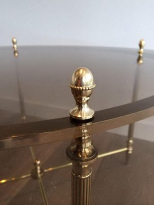 French Brass Coffee Table by Maison Bagués, 1970s-BA-658627