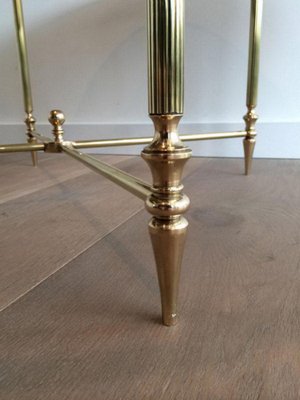 French Brass Coffee Table by Maison Bagués, 1970s-BA-658627