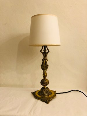 French Brass Lamp, 1950s-RZY-1111094