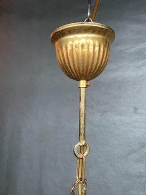 French Brass Lantern, 1940s-NSG-2034372