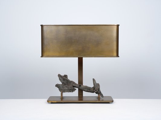 French Brass Table Lamp, 1970s-WCH-1397193