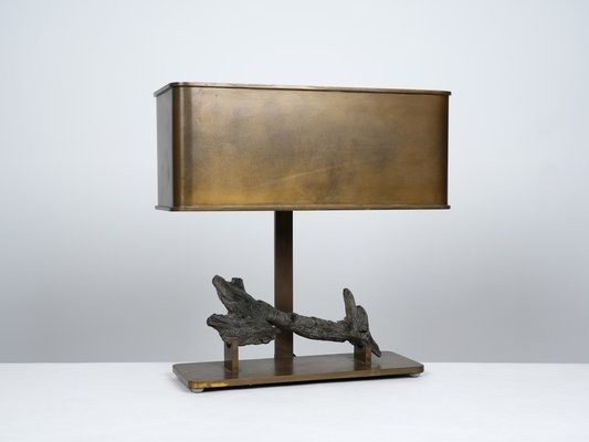 French Brass Table Lamp, 1970s-WCH-1397193