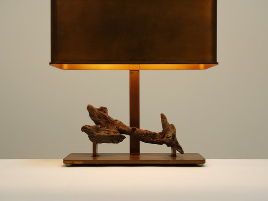 French Brass Table Lamp, 1970s-WCH-1397193