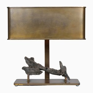 French Brass Table Lamp, 1970s-WCH-1397193