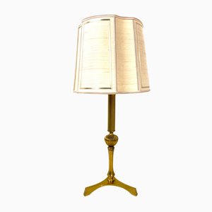 French Brass Tripod Table Lamp, 1950s-WZZ-1348445